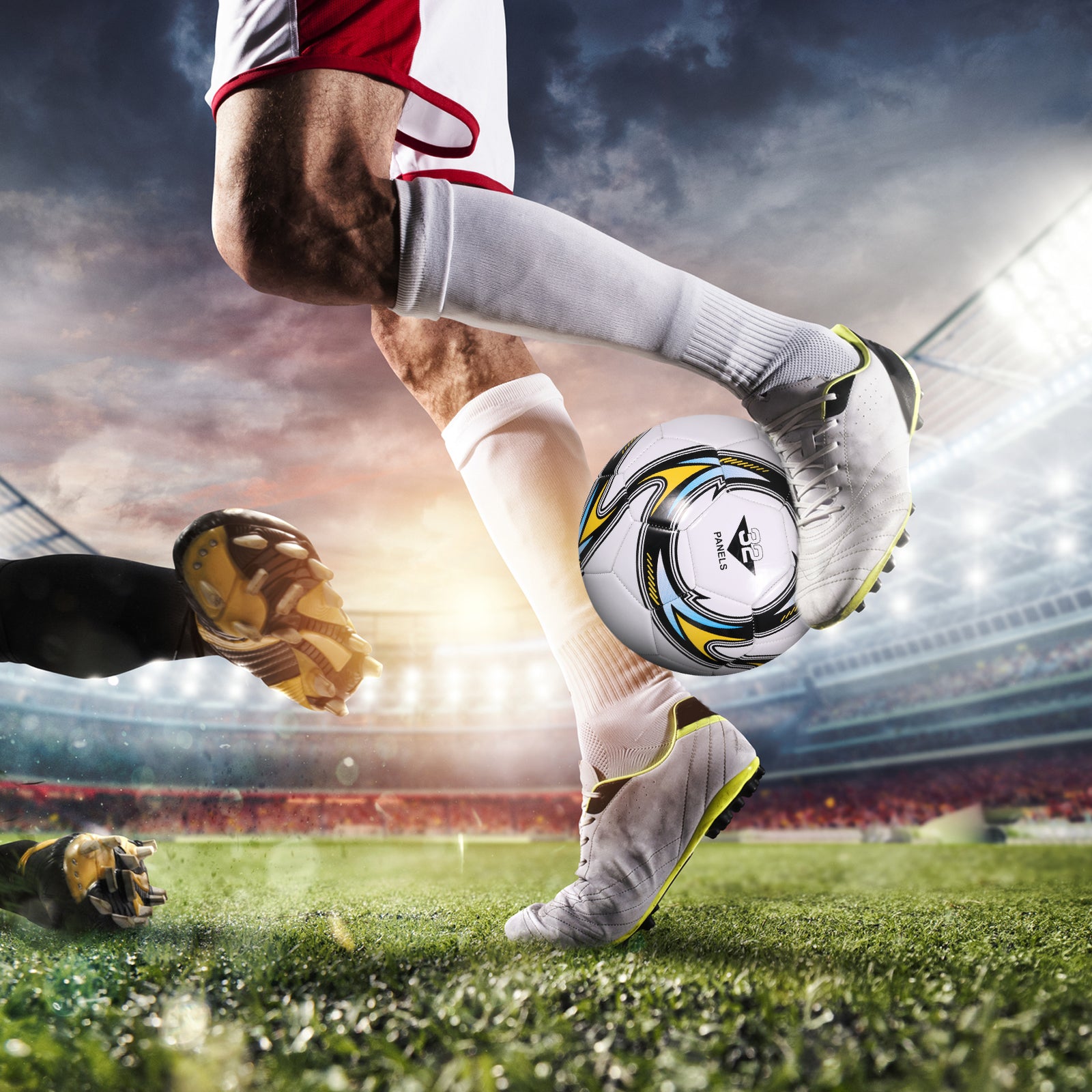 Official Size 5 Soccer Ball – PVC Machine-Sewn