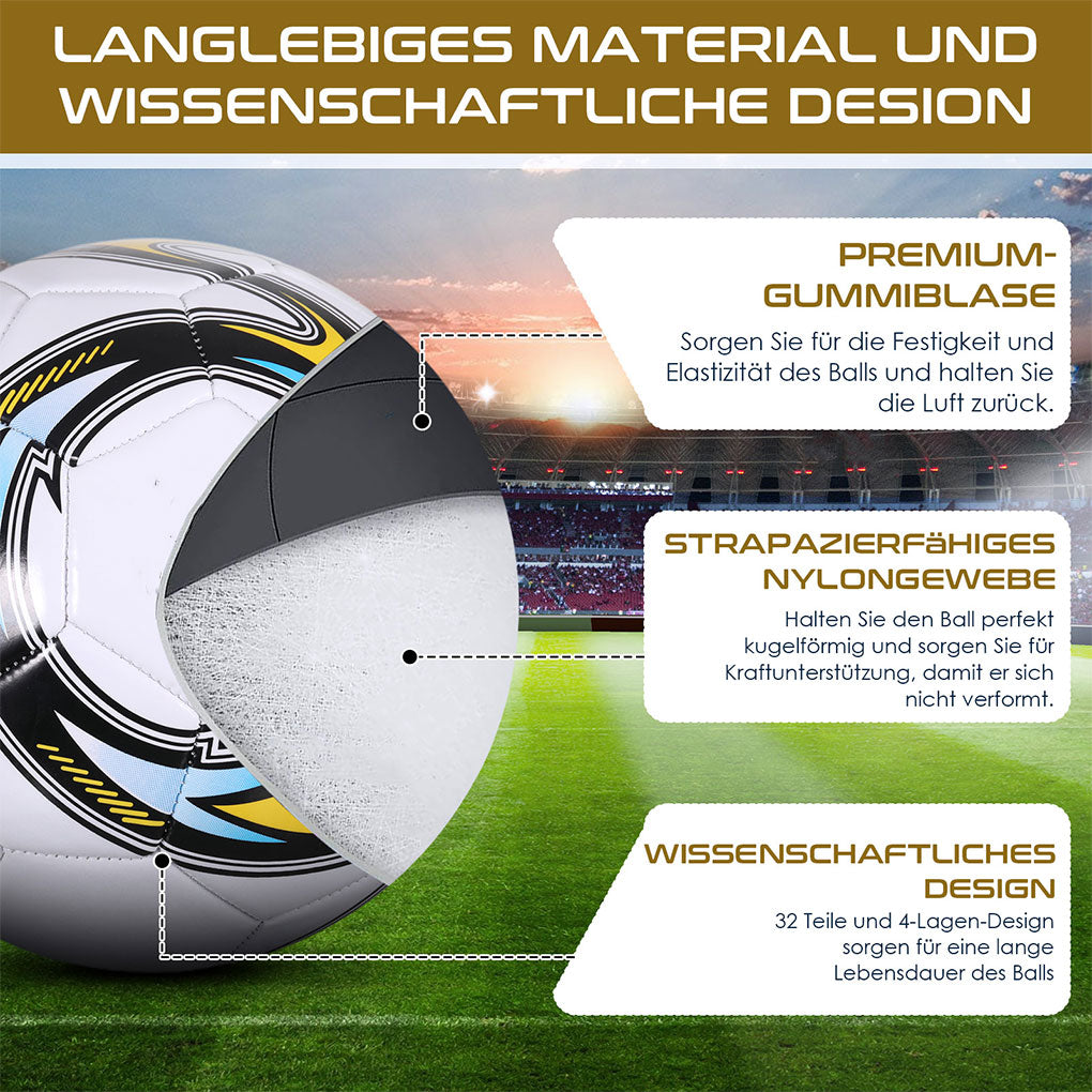 Official Size 5 Soccer Ball – PVC Machine-Sewn