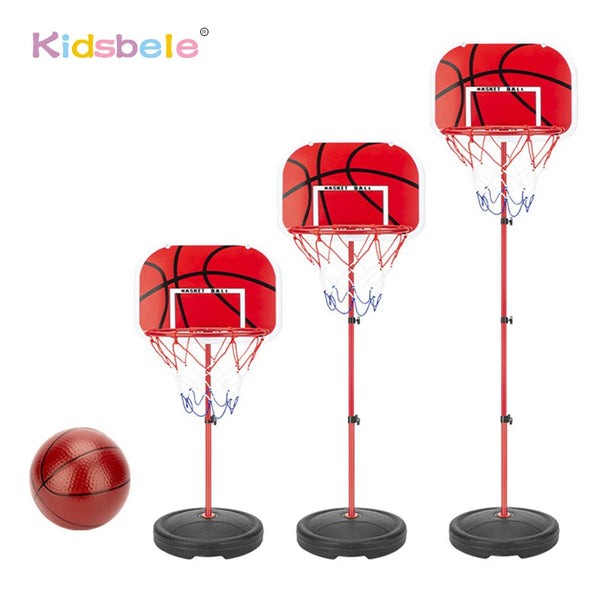 Toddler Adjustable Basketball Hoop with Stand 63–150CM