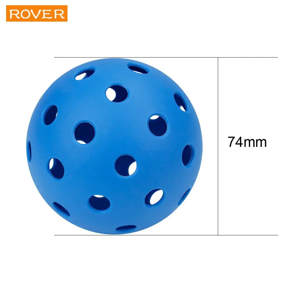 Outdoor Pickleballs – 74mm 40-Hole Durable Balls (6/12/24 Pack)