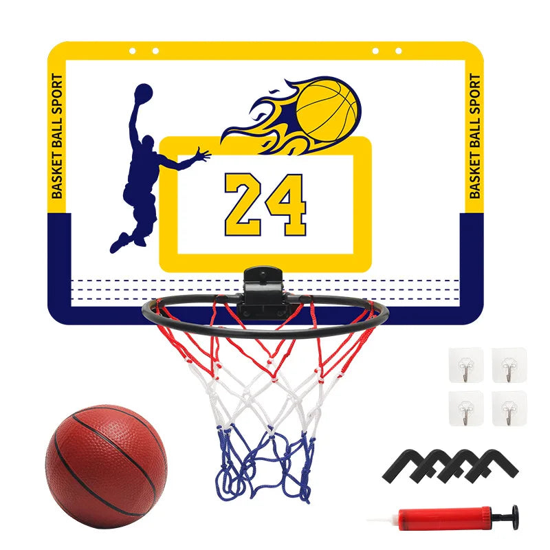 Indoor Kids Basketball Set with Wall Bracket