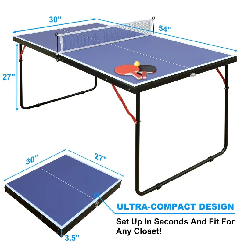 4.5ft Foldable Ping Pong Table