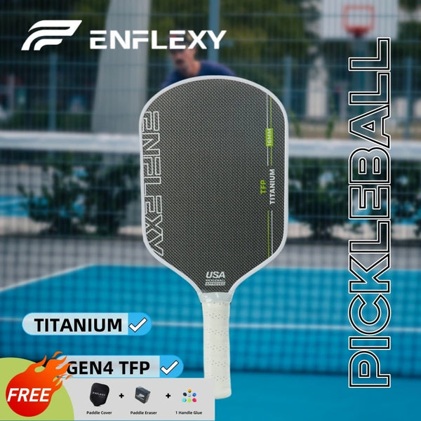 Gray Titanium surface and honeycomb TFP Core Pickleball Paddle