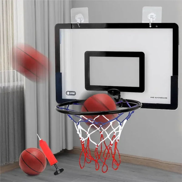 Indoor Kids Basketball Set with Wall Bracket