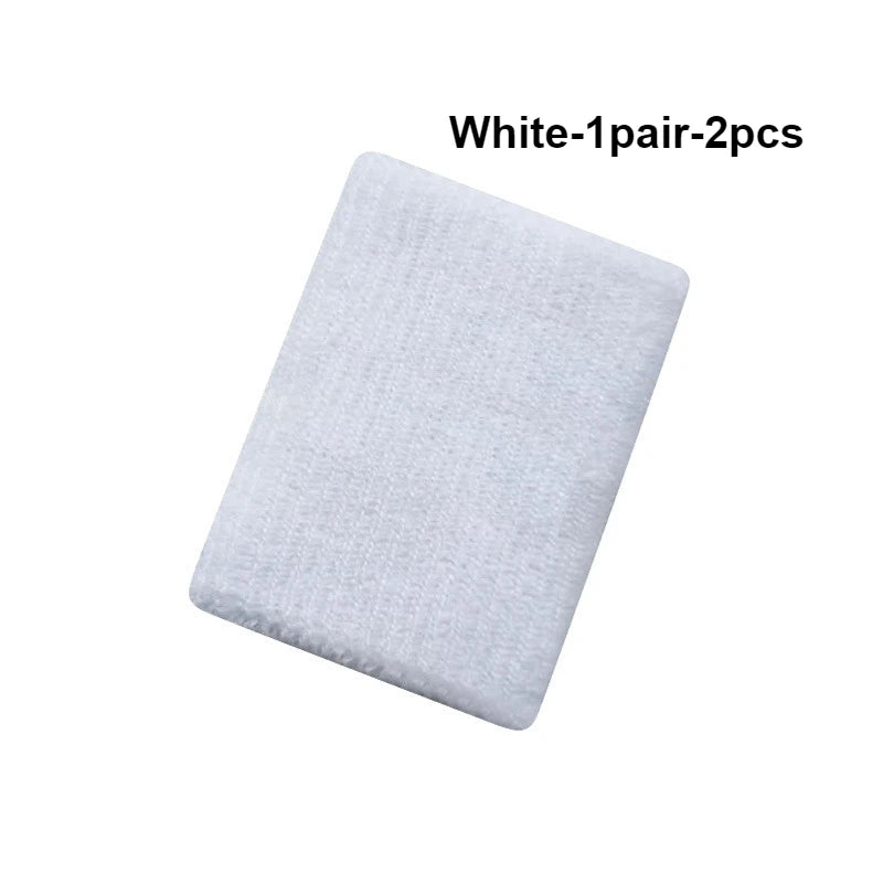 Breathable Cotton Wrist Sweatbands – 2PCS Set