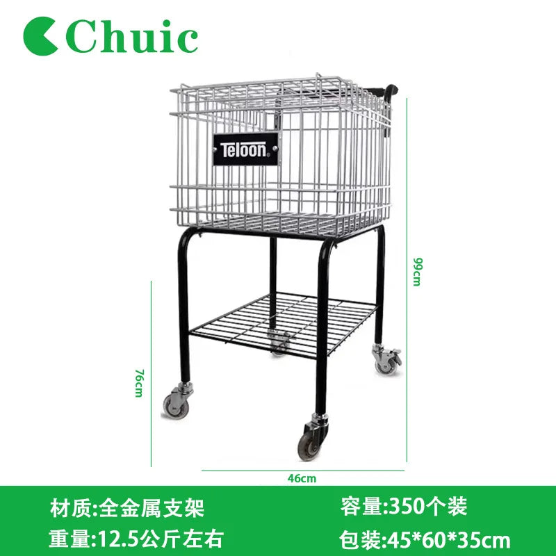 Tennis Ball Storage Cart with Wheels