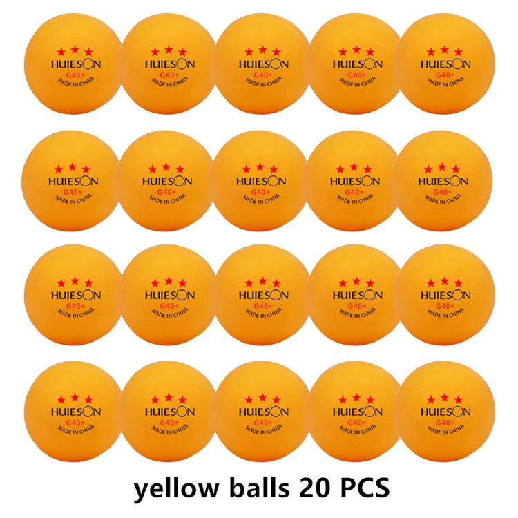 3-Star ABS 40+ Table Tennis Balls – 20–100PCS