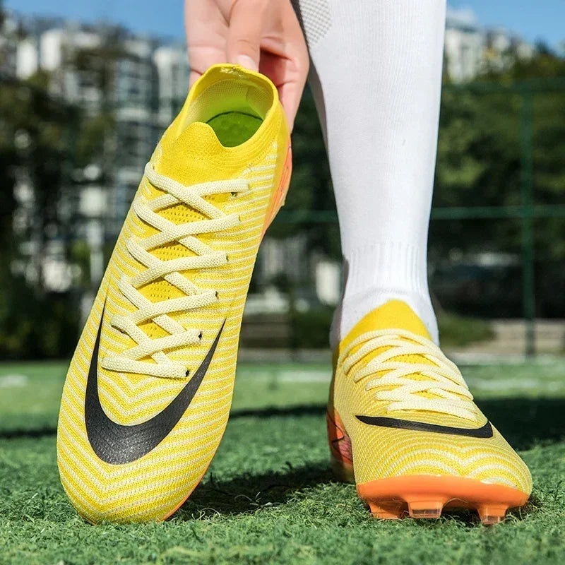 Men’s Outdoor Soccer Cleats – Breathable Long Spikes