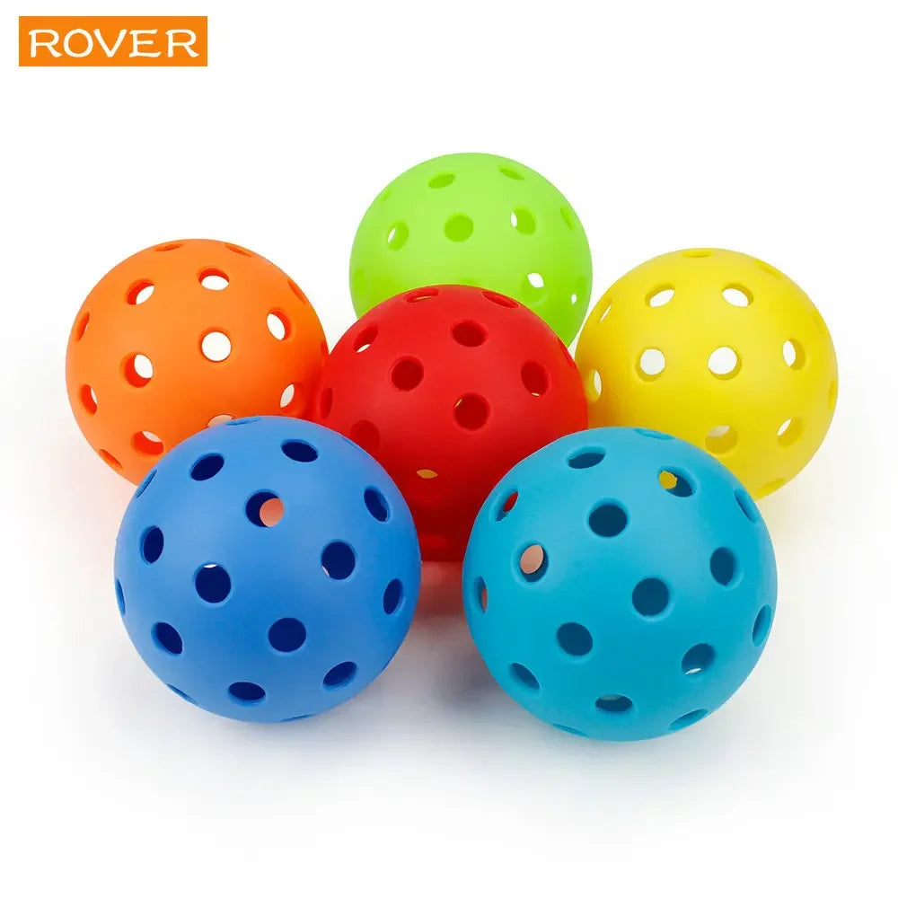 Outdoor Pickleballs – 74mm 40-Hole Durable Balls (6/12/24 Pack)