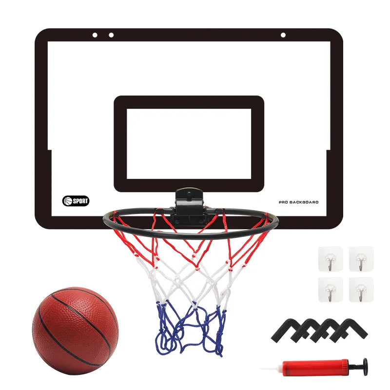 Children’s Foldable Wall-Mounted Basketball Hoop Set