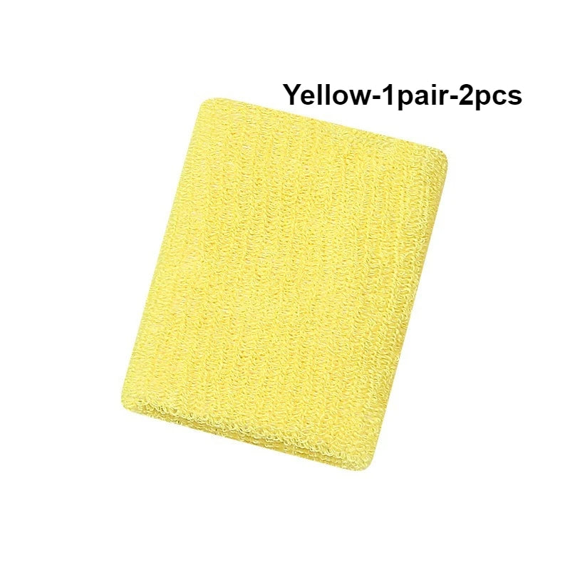 Breathable Cotton Wrist Sweatbands – 2PCS Set
