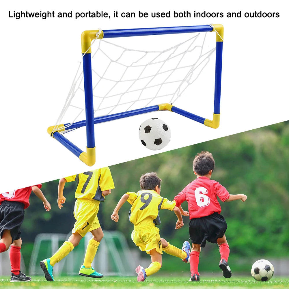 Folding Mini Soccer Goal Set with Pump