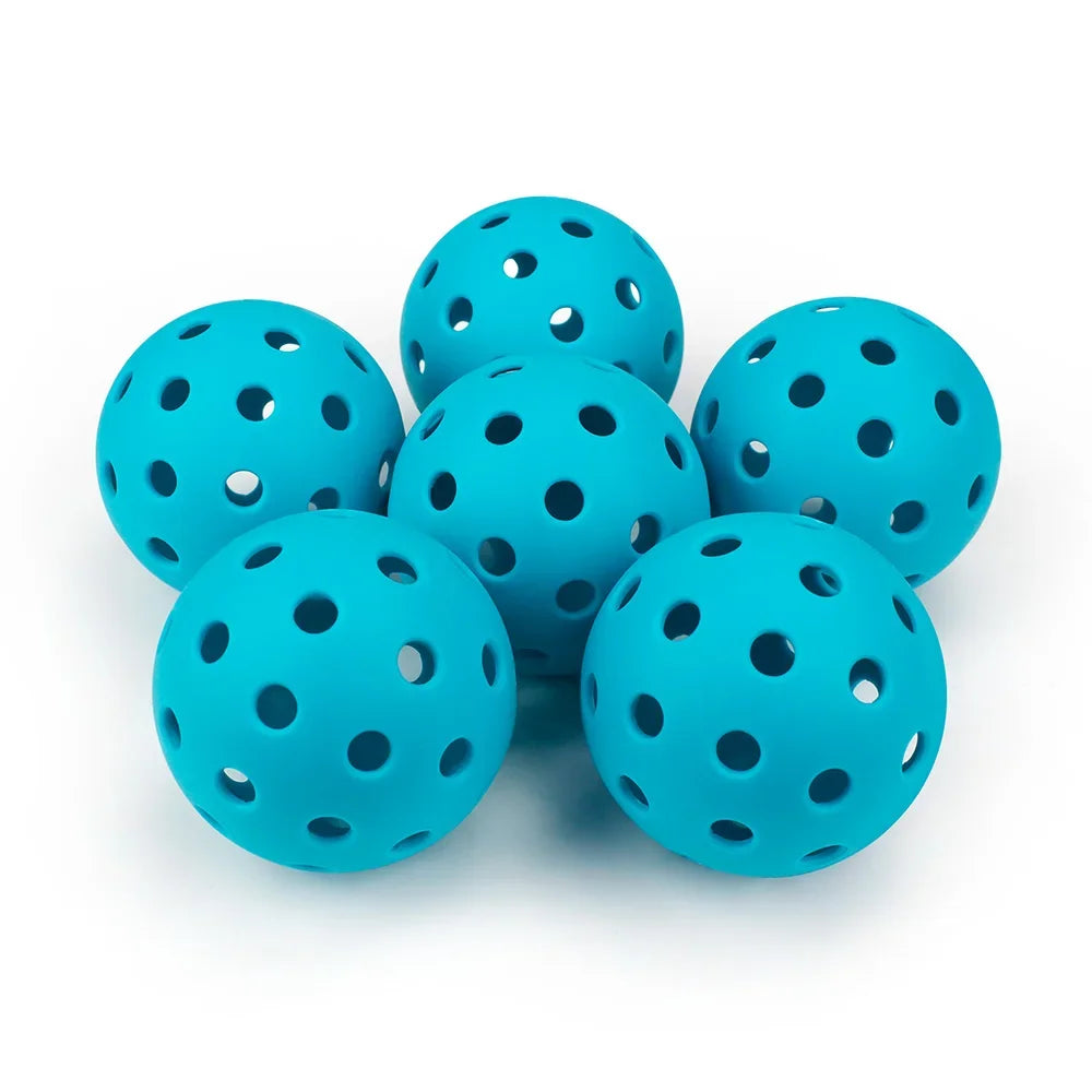 Outdoor Pickleballs – 74mm 40-Hole Durable Balls (6/12/24 Pack)