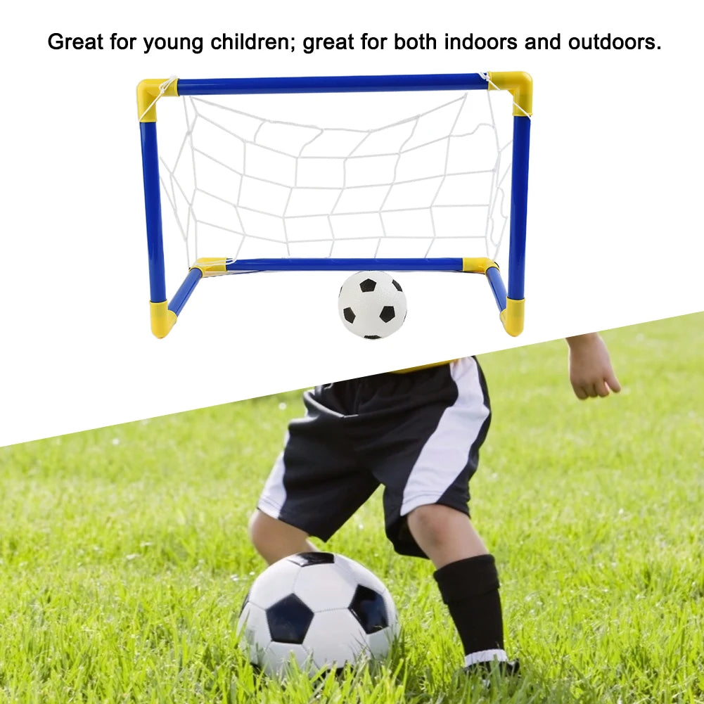 Folding Mini Soccer Goal Set with Pump