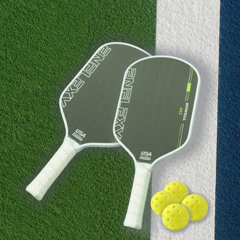 Gray Titanium surface and honeycomb TFP Core Pickleball Paddle