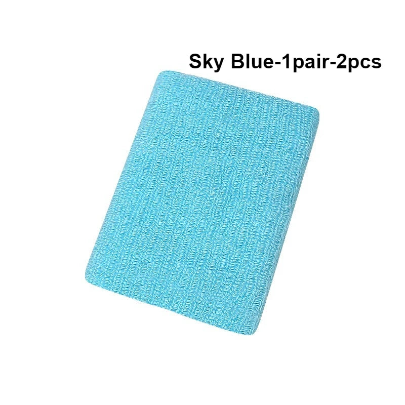 Breathable Cotton Wrist Sweatbands – 2PCS Set