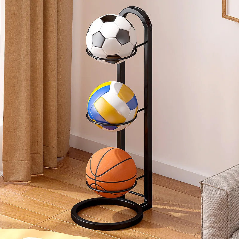 Indoor Kids Sports Ball Storage Rack Organizer