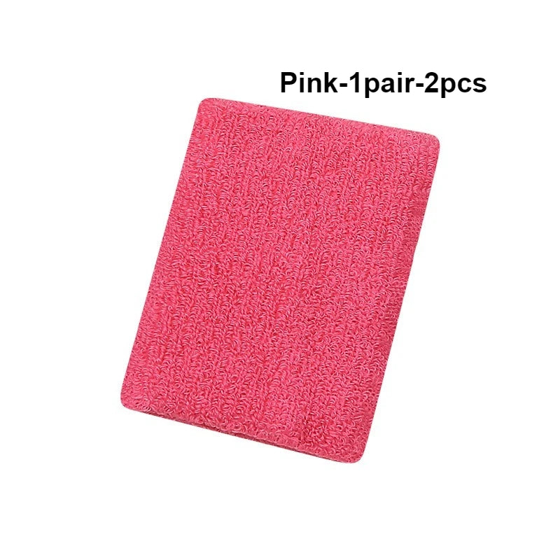 Breathable Cotton Wrist Sweatbands – 2PCS Set