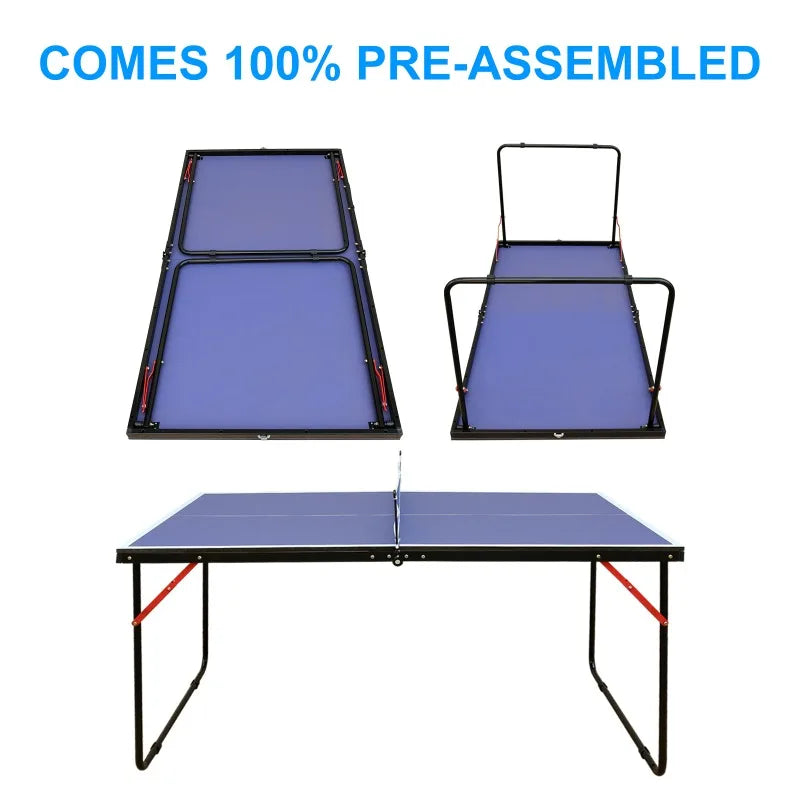4.5ft Foldable Ping Pong Table