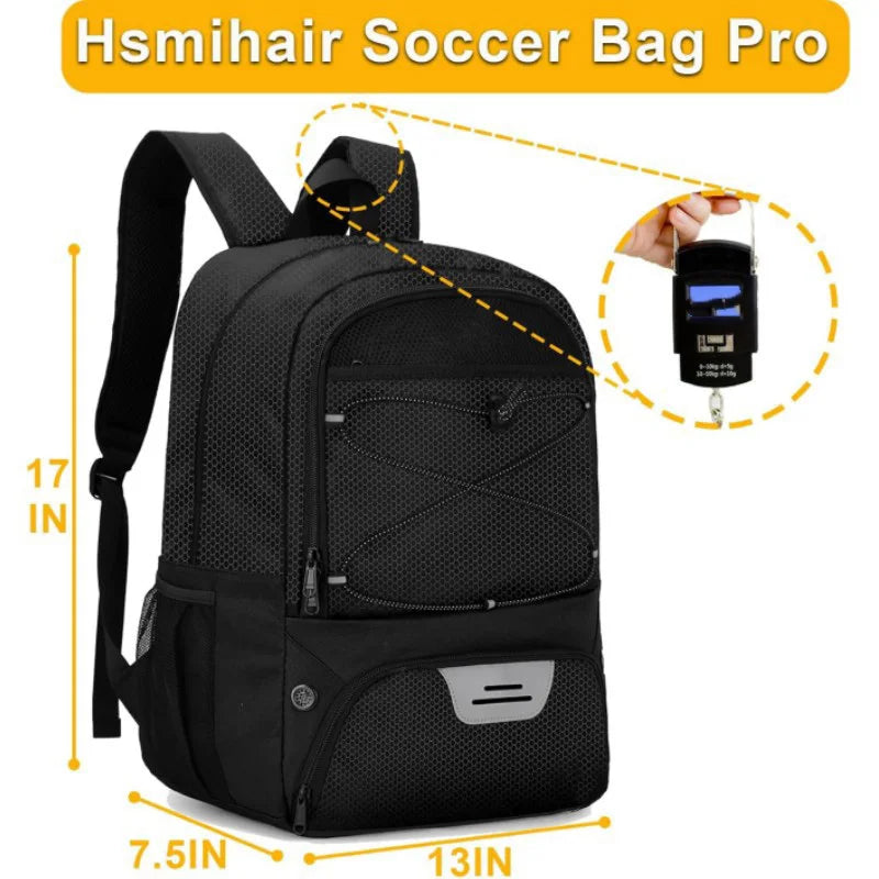 Football Backpack with Shoe Pocket