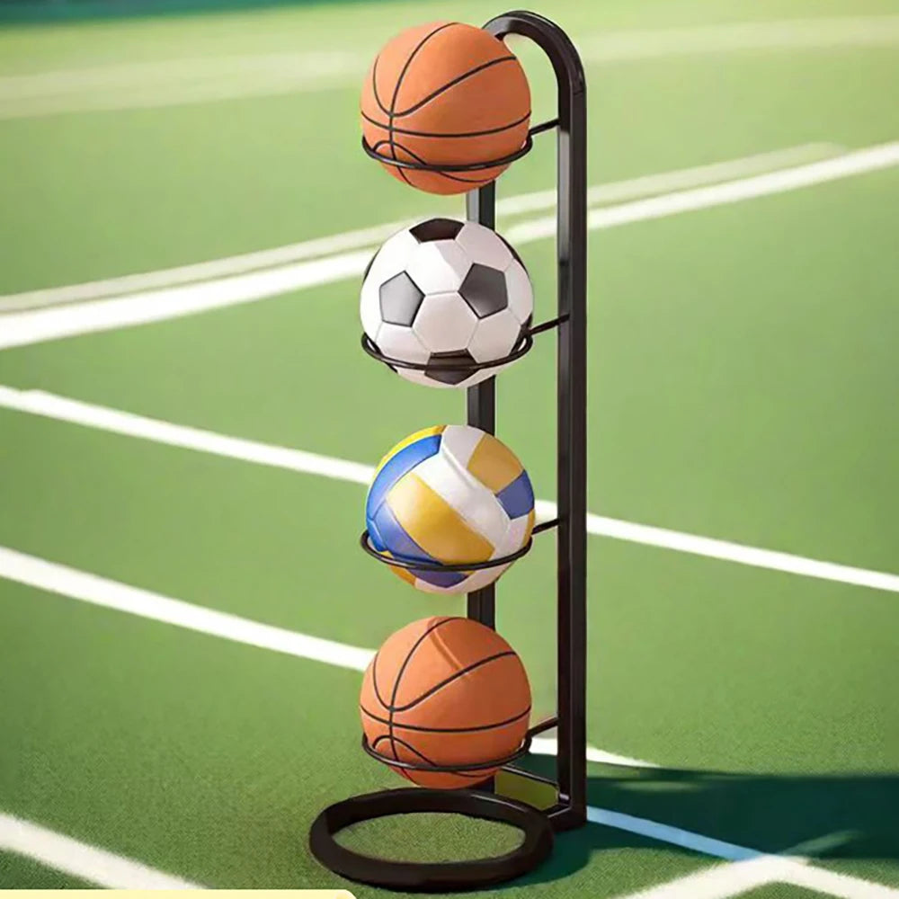 Indoor Kids Sports Ball Storage Rack Organizer