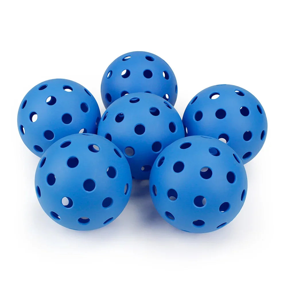 Outdoor Pickleballs – 74mm 40-Hole Durable Balls (6/12/24 Pack)