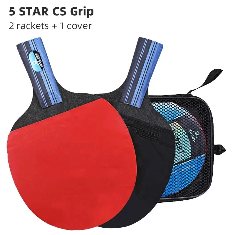 5/6 Star Professional Table Tennis Racket Set – 2PCS