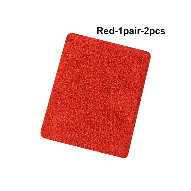 Breathable Cotton Wrist Sweatbands – 2PCS Set