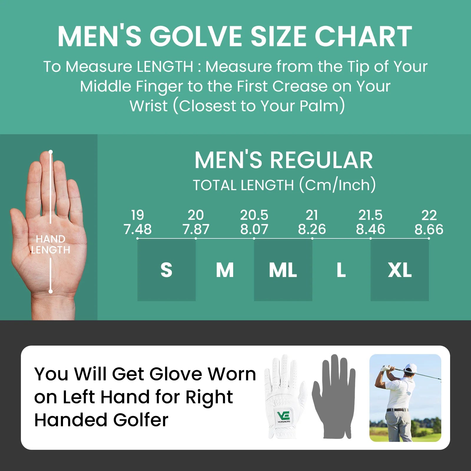 Men’s All-Weather Golf Glove – 2 Pack