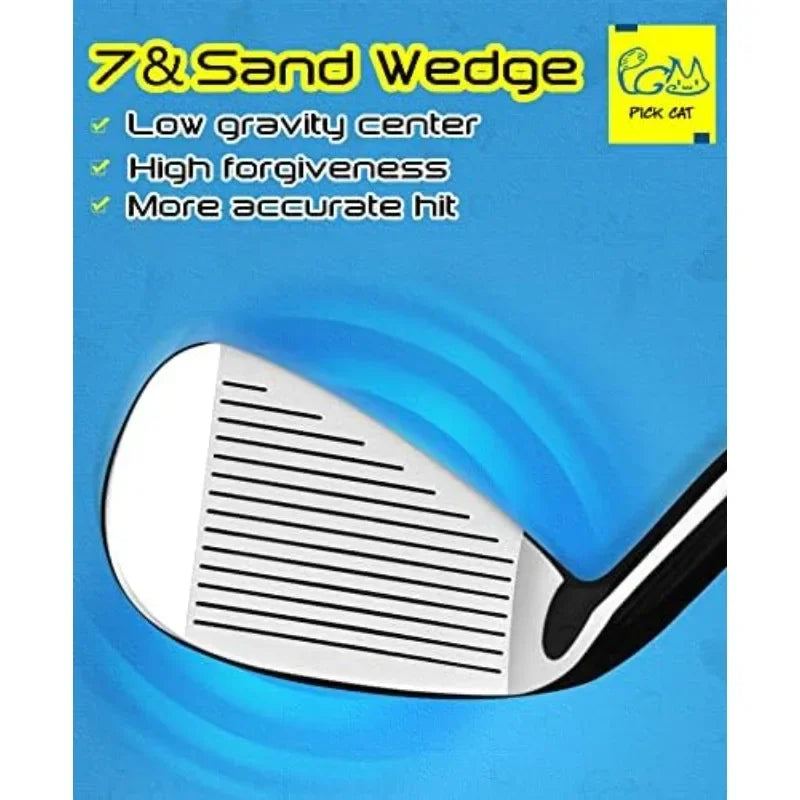 Junior Golf Club Set – 5 Clubs with Stand Bag