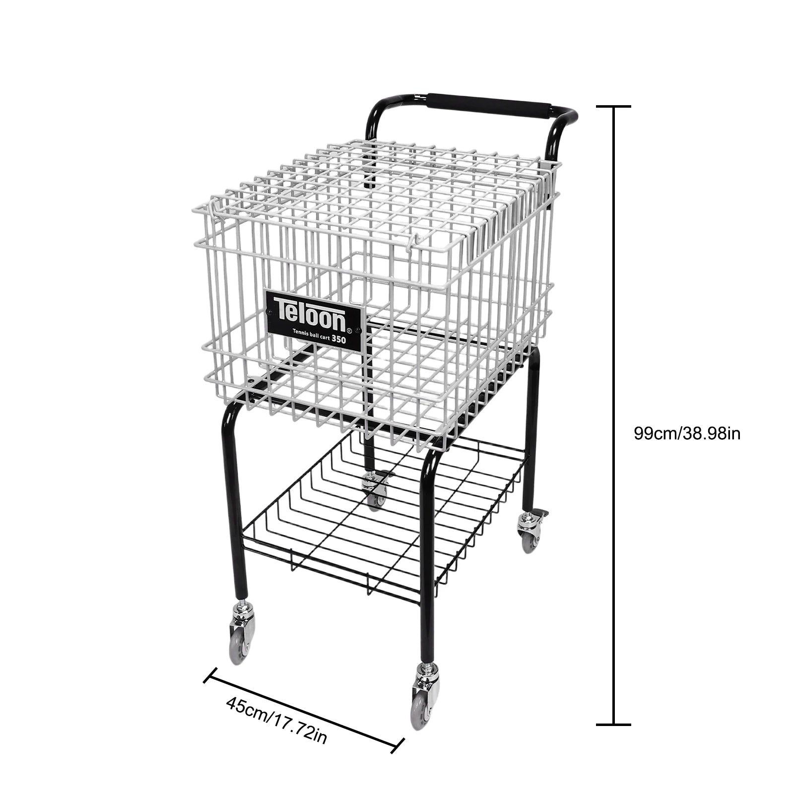Tennis Ball Storage Cart with Wheels
