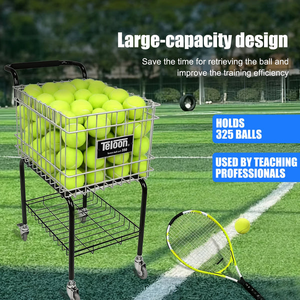Tennis Ball Storage Cart with Wheels
