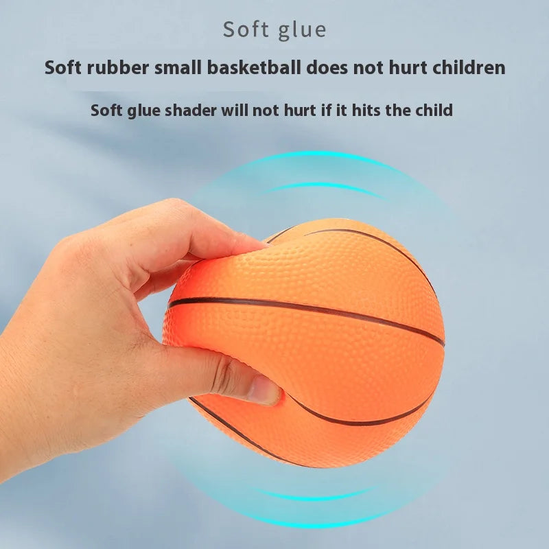 Children’s Adjustable Basketball Hoop with Cartoon Backboard