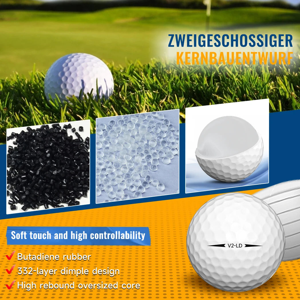 50pcs 2-Layer Golf Balls