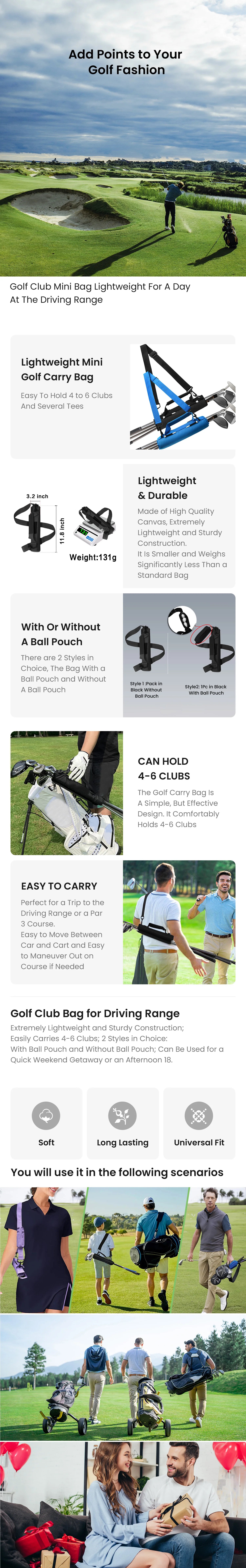 Mini Lightweight Golf Club Bag