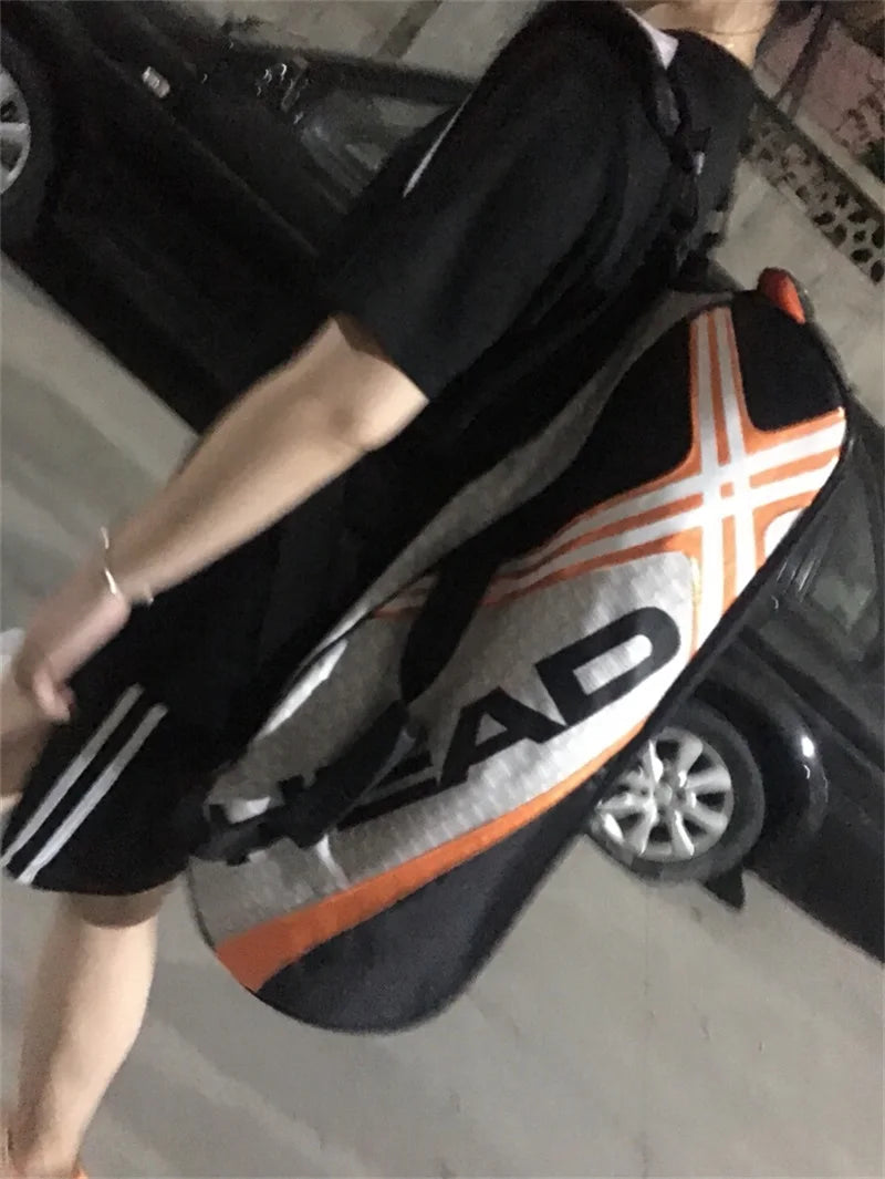 Large Capacity Tennis Racket Bag with Shoe Compartment