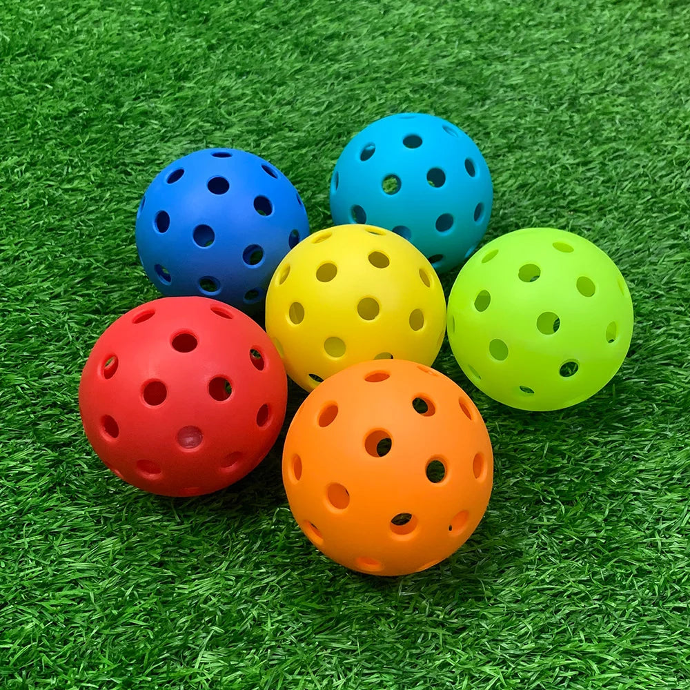 Outdoor Pickleballs – 74mm 40-Hole Durable Balls (6/12/24 Pack)