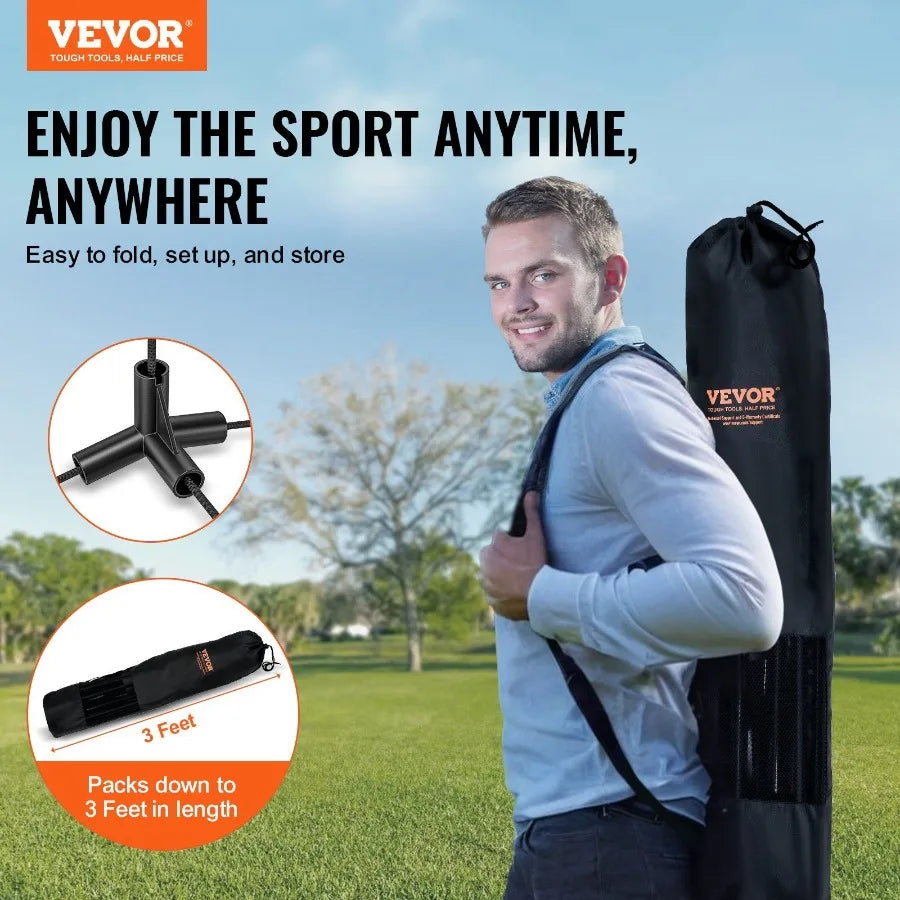 17ft Portable Badminton, Volleyball & Pickleball Net