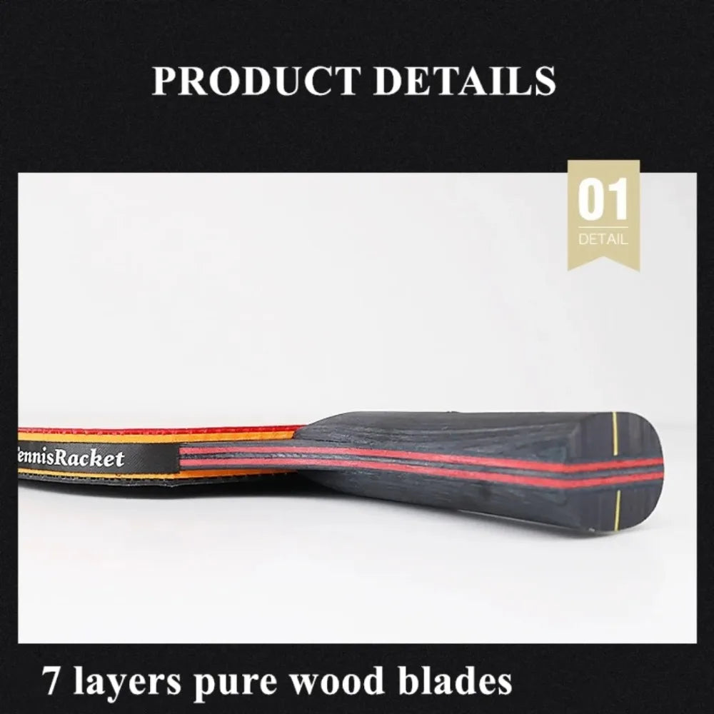 5/6 Star Professional Table Tennis Racket Set – 2PCS