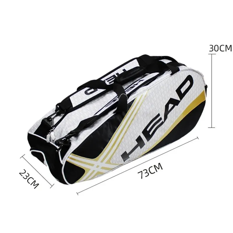 Large Capacity Tennis Racket Bag with Shoe Compartment