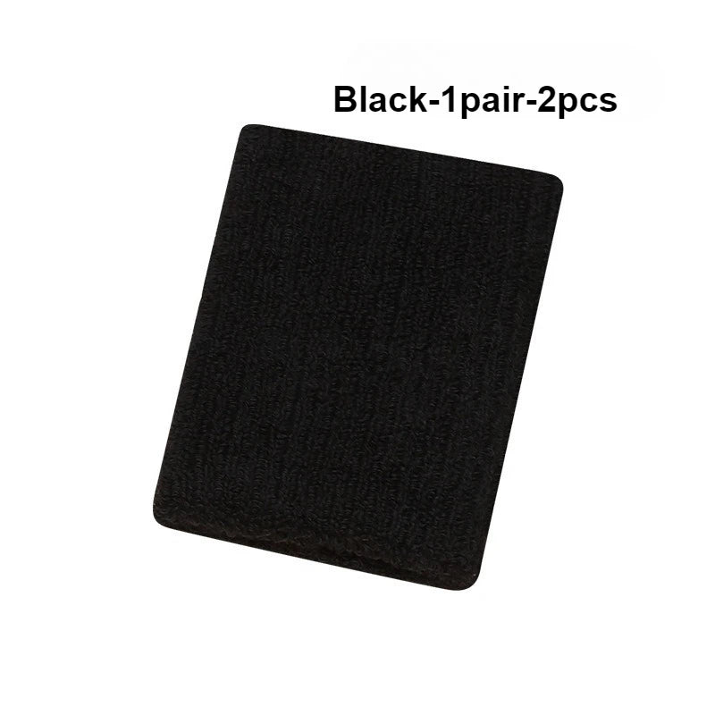 Breathable Cotton Wrist Sweatbands – 2PCS Set