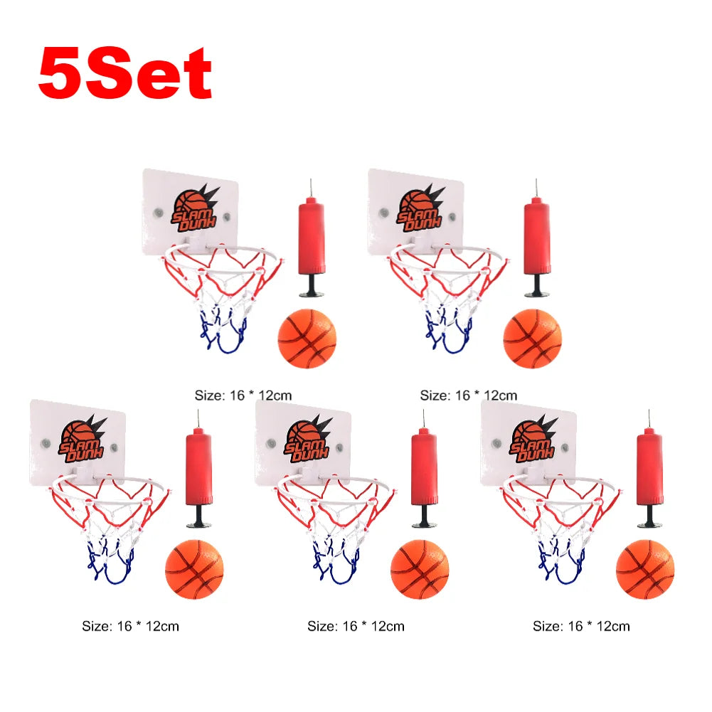 Mini Basketball Hoop Set with Ball & Pump