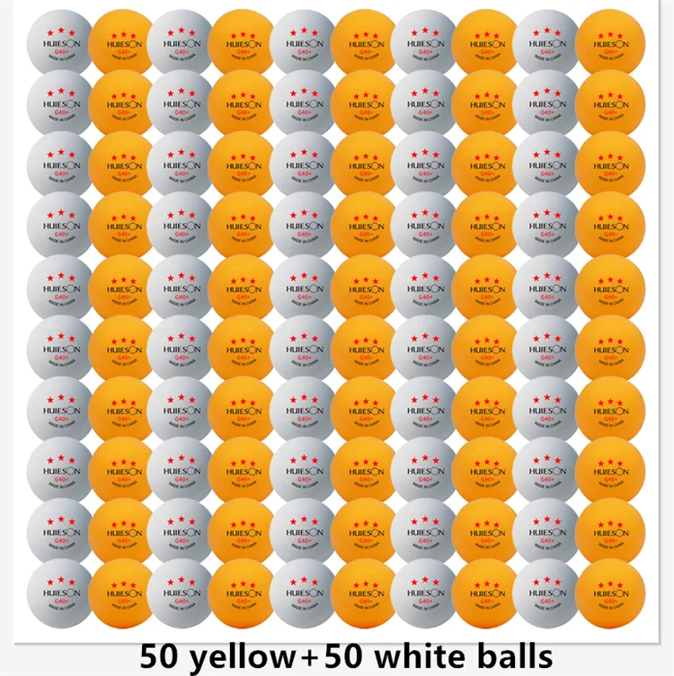 3-Star ABS 40+ Table Tennis Balls – 20–100PCS