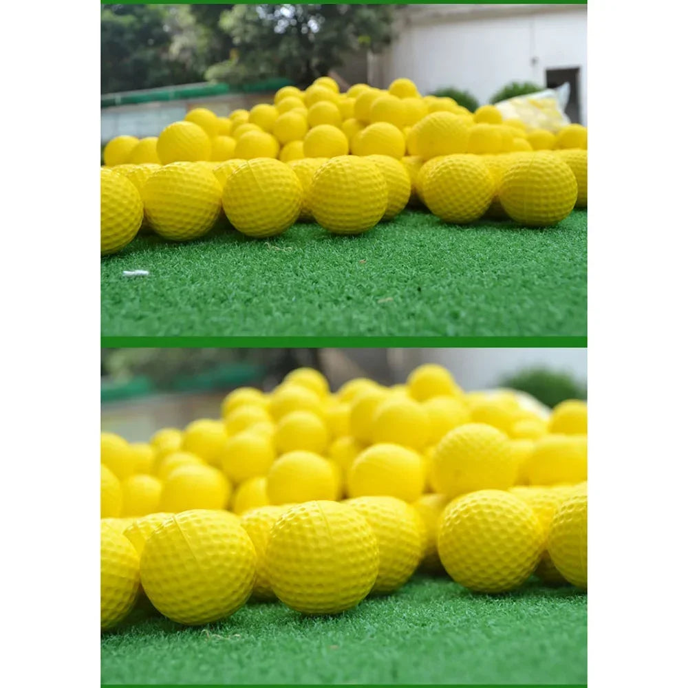 Yellow PU Foam Golf Training Balls