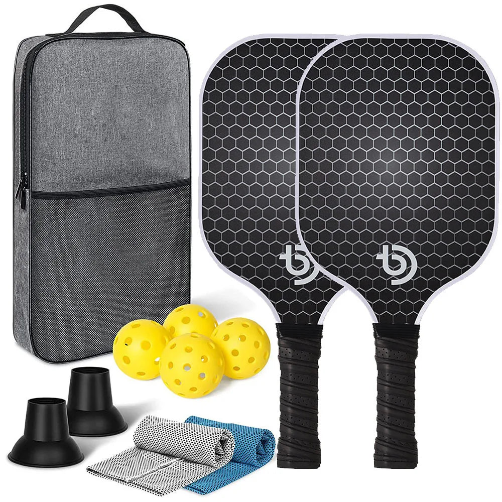 Graphite Carbon Fiber Pickleball Paddle Set – USAPA Approved