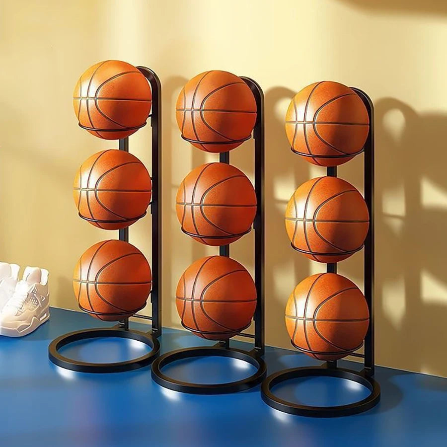 Indoor Kids Sports Ball Storage Rack Organizer