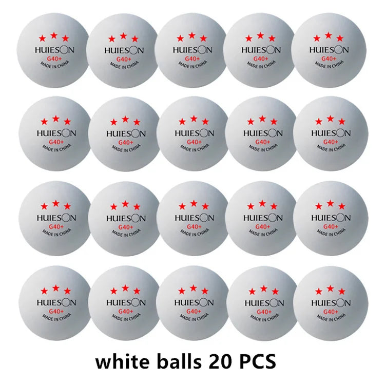 3-Star ABS 40+ Table Tennis Balls – 20–100PCS