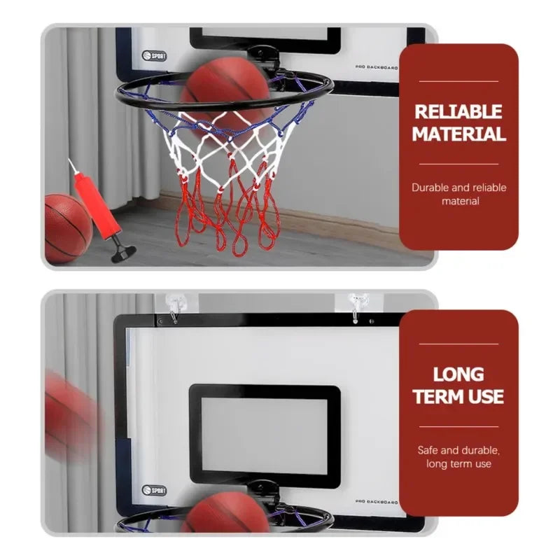 Indoor Kids Basketball Set with Wall Bracket