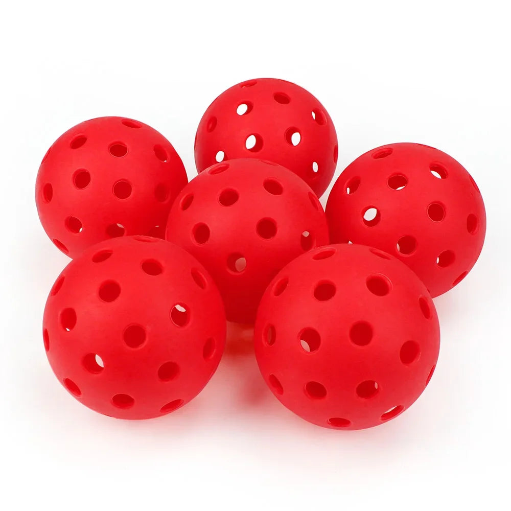 Outdoor Pickleballs – 74mm 40-Hole Durable Balls (6/12/24 Pack)