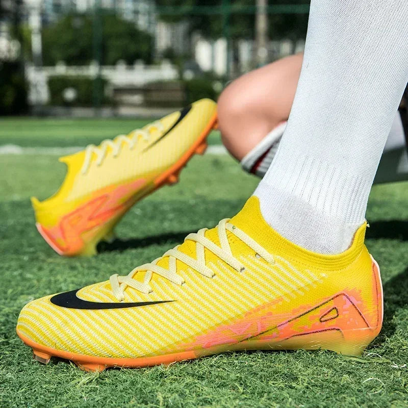 Men’s Outdoor Soccer Cleats – Breathable Long Spikes